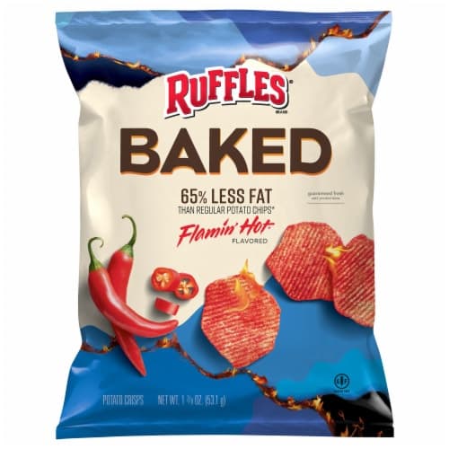Ruffles Baked Potato Crisps Flamin Hot
