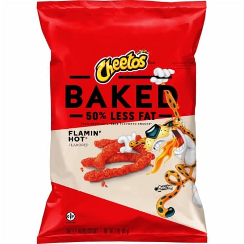 Cheetos Oven Baked Cheese Flavored Snacks, Flamin' Hot Flavored