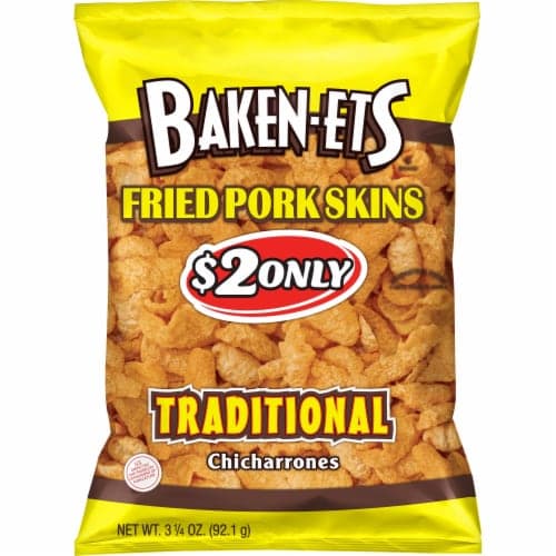 Baken-Ets Traditional Chicharrones Fried Pork Skins Bag