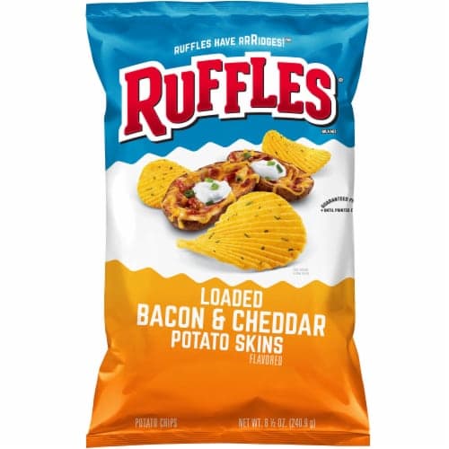 Ruffles Loaded Bacon & Cheddar Potato Skins Flavored Potato Chips