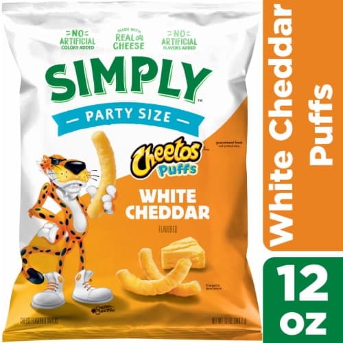Simply Cheetos Puffs White Cheddar Cheese Flavored Snacks
