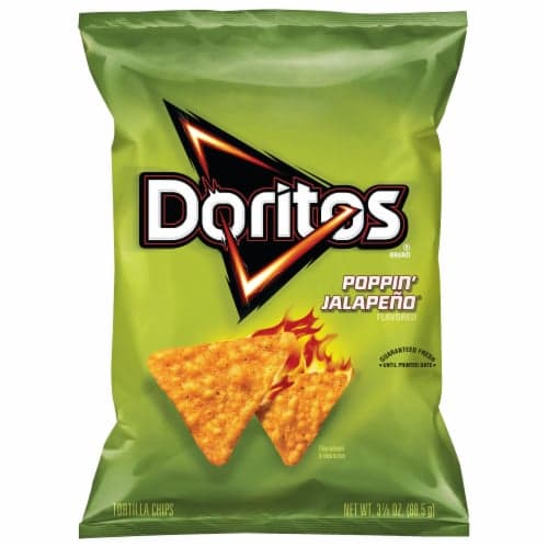Doritos Poppin' Jalapeno Flavored Tortilla Chips