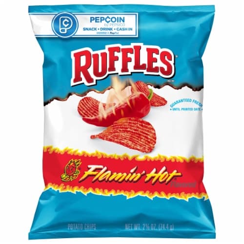 Ruffles Flamin’ Hot Flavored Potato Chips