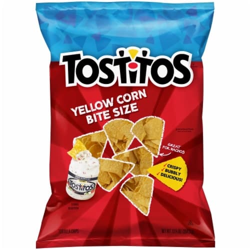 Tostitos Tortilla Chips, Yellow Corn, Bite Size