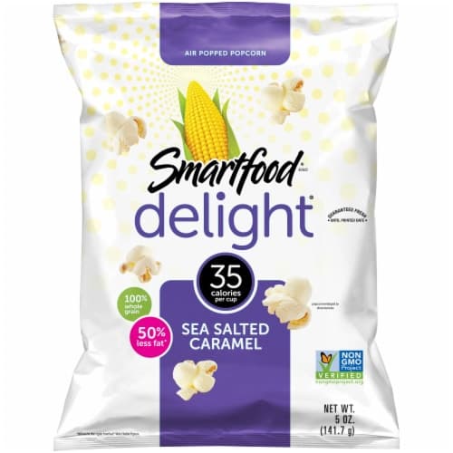 Smartfood Delight Popcorn, Air Popped, Sea Salted Caramel