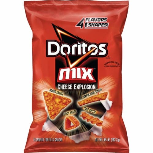 Doritos Mix Tortilla Snacks, Flavored, Cheese Explosion