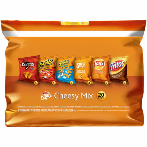 Frito-Lay 2Go Cheesy Mix Snack Variety Pack