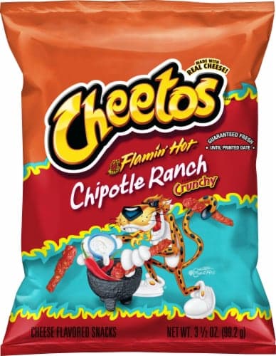 Cheetos Flamin' Hot Chipotle Ranch Crunchy Cheese Snacks