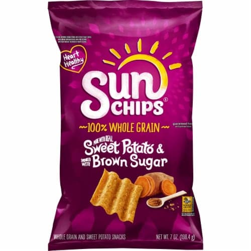 Sun Chips Whole Grain And Sweet Potato Snacks, Brown Sugar