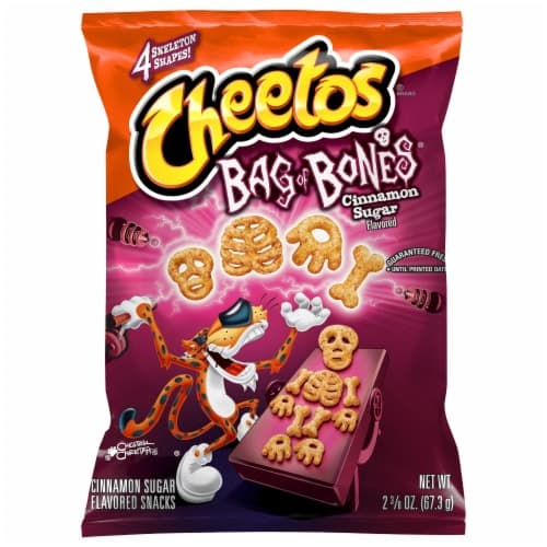 Cheetos Bag Of Bones Cheese Flavored Snacks Cinnamon Sugar