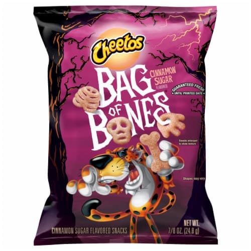 Cheetos Bag Of Bones Cinnamon Sugar Puffed Snacks