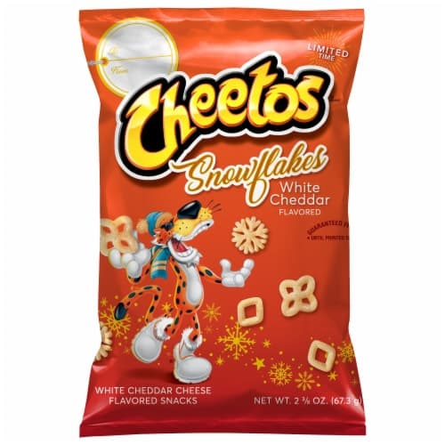 Cheetos Snowflakes White Cheddar Cheese Flavored Snacks