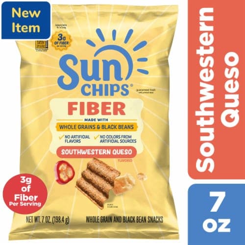 Sunchips Flavored Whole Grain And Black Beans Snacks Southwestern Queso