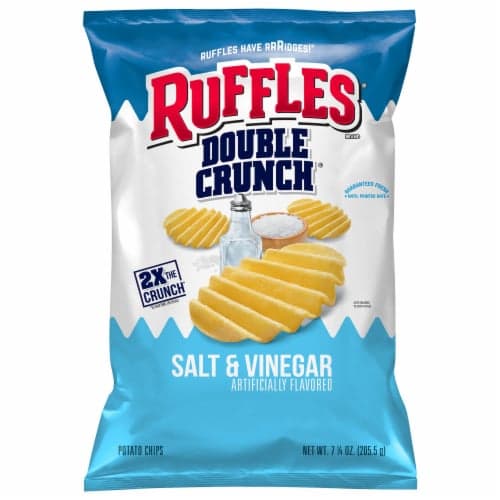 Ruffles Double Crunch Salt & Vinegar Potato Chips