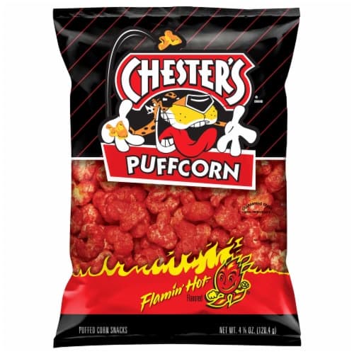 Chesters Puffcorn Flamin Hot