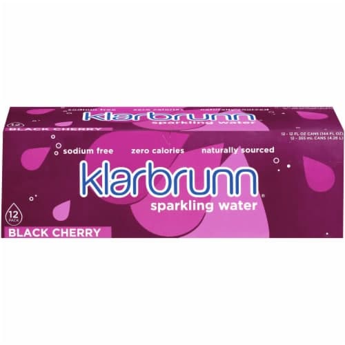 Klarbrunn Black Cherry Flavored Sparkling Water