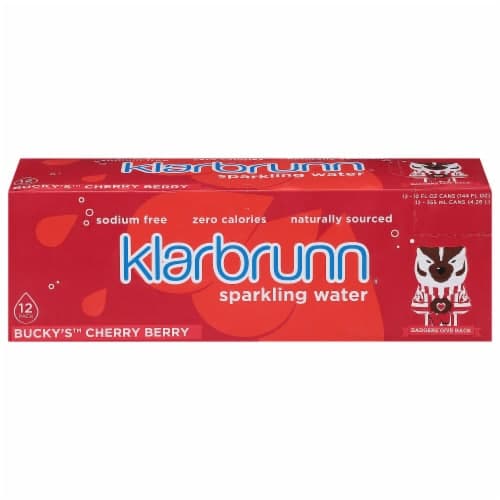 Klarbrunn Bucky'S Cherry Berry Flavored Sparkling Water