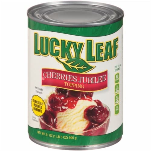Lucky Leaf Cherries Jubilee Topping