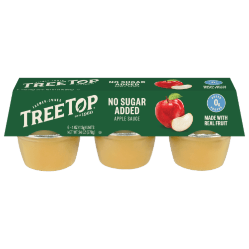 Tree Top Apple Sauce No Sugar Added Cups