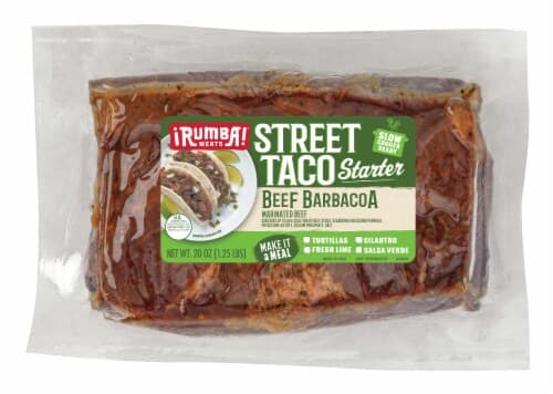 Rumba Meats Beef Barbacoa Street Taco Starter