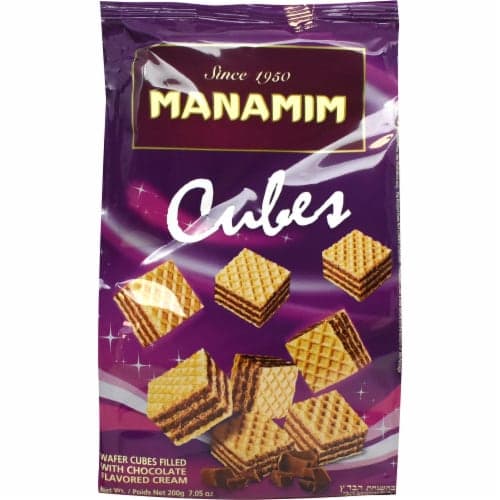 Manamim Chocolate Flavored Cream Wafer Cubes