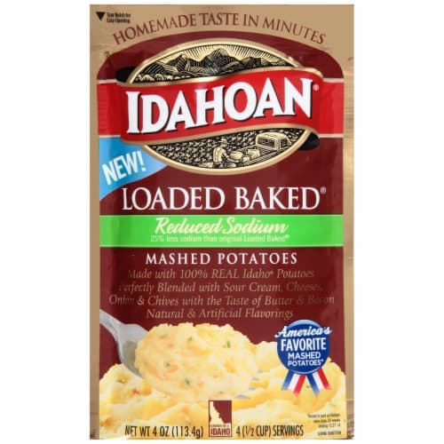 Idahoan Loaded Baked Mashed Potatoes, Reduced Sodium