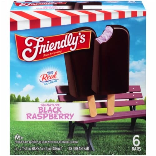 Friendly'S Ice Cream Bars, Signature Black Raspberry