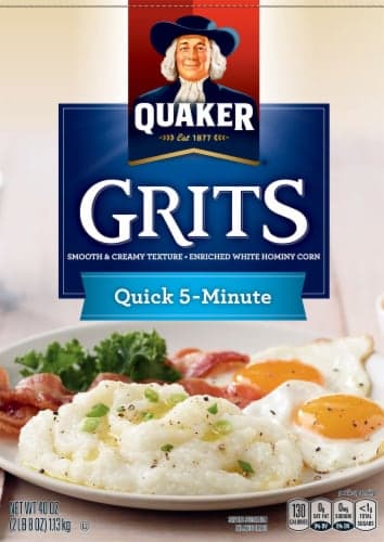 Quaker Quick 5 Minute Grits Enriched White Hominy Corn