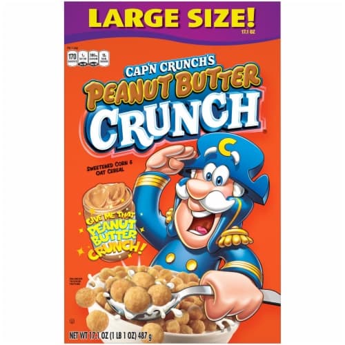 Cap'N Crunch'S Cereal, Peanut Butter Crunch, Large Size