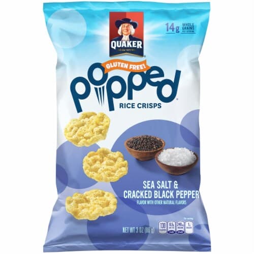 Popped Rice Snacks, Sea Salt & Cracked Black Pepper