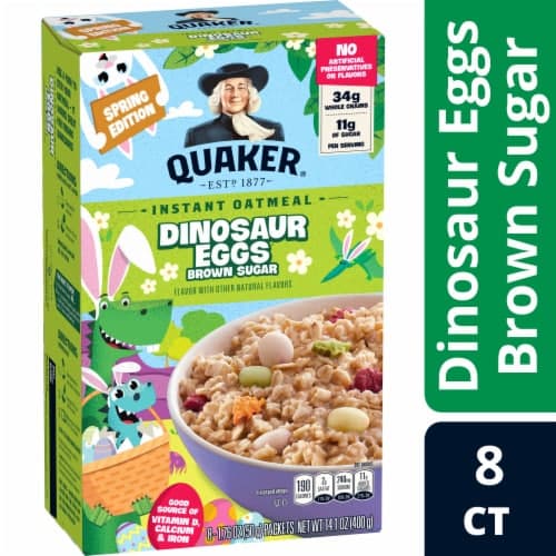 Quaker Oatmeal Instant Dinosaur Eggs Brown Sugar