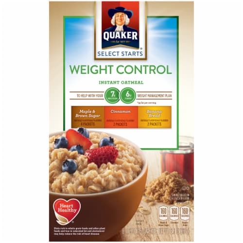 Quaker Select Starts Weight Control Oatmeal, Instant, Variety