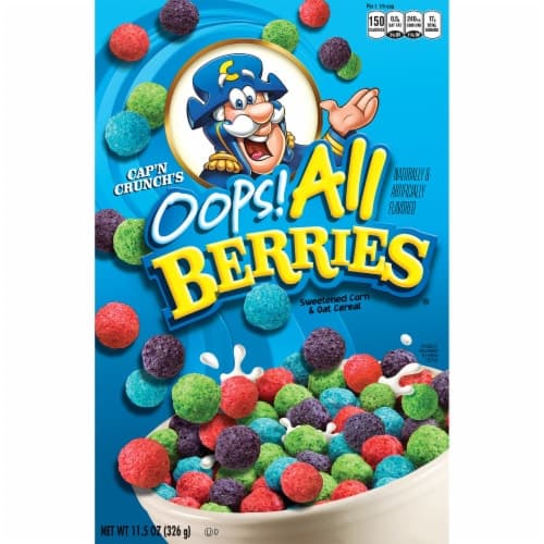 Cap'N Crunch Sweetened Corn & Oat Cereal Oops! All Berries