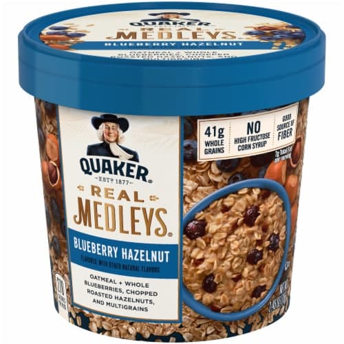 Quaker Real Medleys Oatmeal Blueberry Hazelnut Flavored