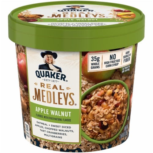 Is it Pistachio Free? Quaker, Real Medleys Oatmeal, Apple & Walnut