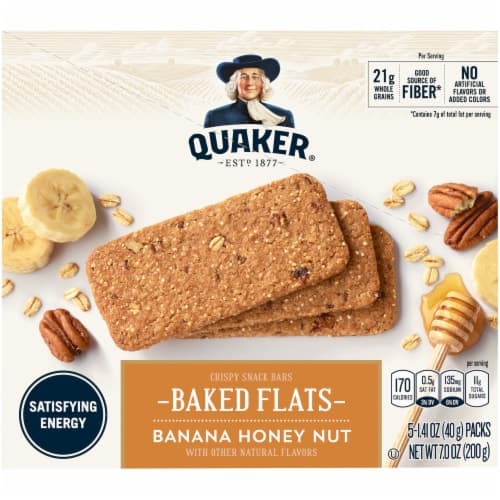 Quaker Baked Flats, Banana Honey Nut