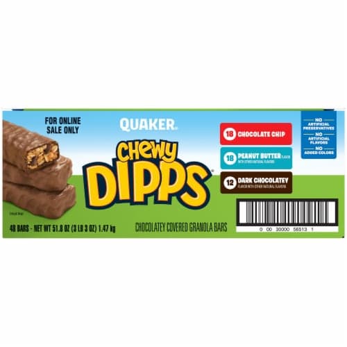 Quaker Chewy Dipps Chocolate Covered Granola Bars Variety