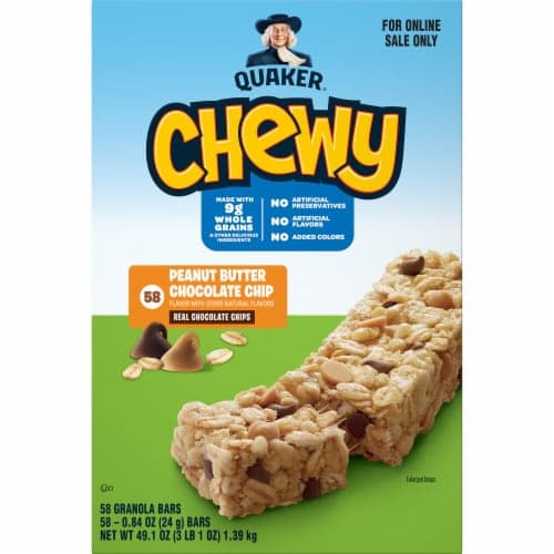 Quaker Chewy Peanut Butter Chocolate Chip Granola Bars