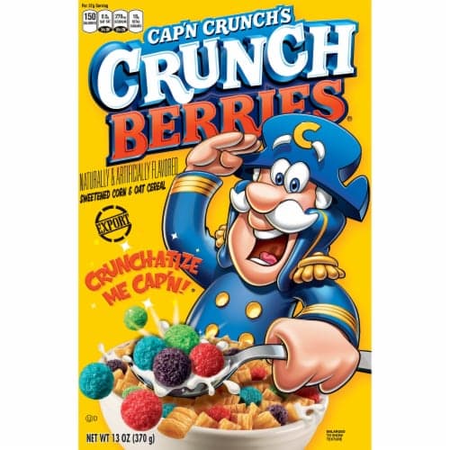 Cap'N Crunch'S Crunchberries Sweetened Corn & Oat Cereal