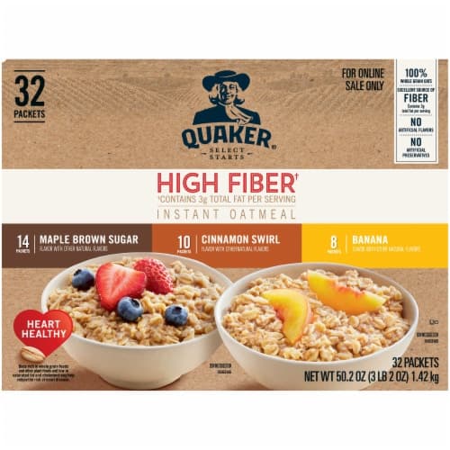 Quaker Select Starts High Fiber Instant Oatmeal Variety