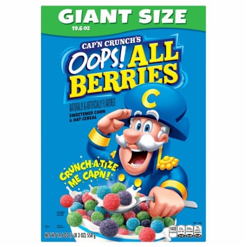 Cap'N Crunch'S Oops! All Berries Giant Size Cereal