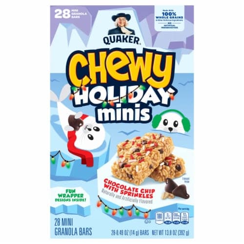 Quaker Chewy Holiday Minis Chocolate Chip