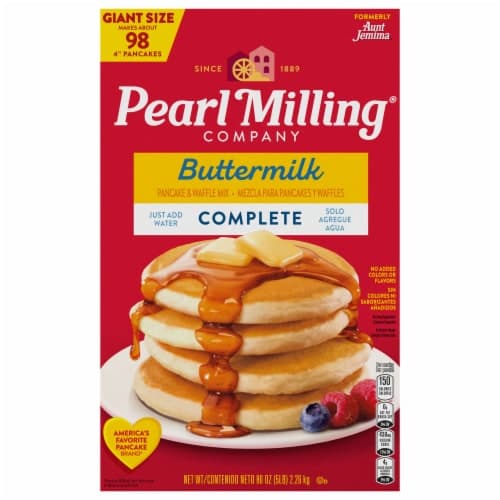 Pearl Milling Company, Pancake & Waffle Mix, Buttermilk, Complete, Giant Size