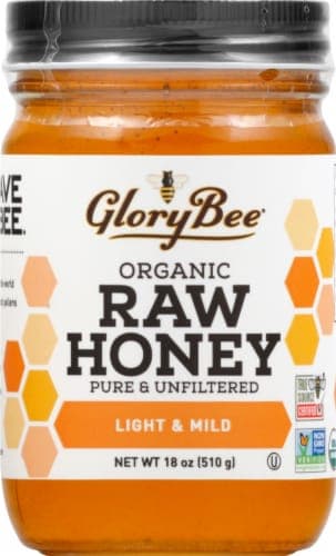 Glorybee Raw Organic Clover Blossom Honey Spread
