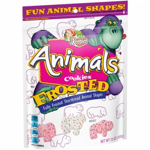 Keebler Frosted Shortbread Animal Shaped Cookies