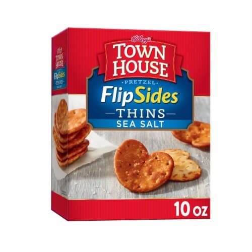 Town House Flipsides Thins Pretzel Sea Salt Crackers