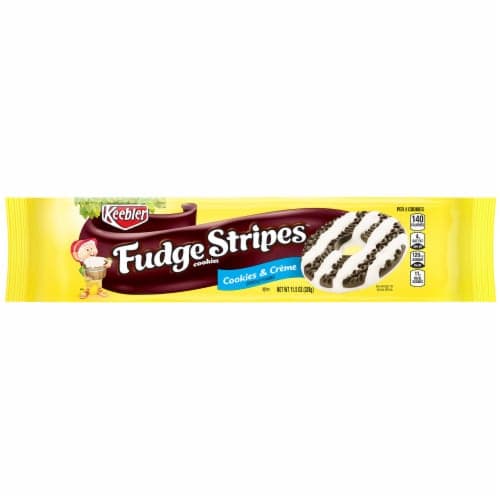 Keebler Fudge Stripes Cookies, Cookies & Creme