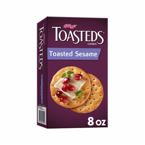 Toasteds Crackers, Toasted Sesame, Lightly Toasted