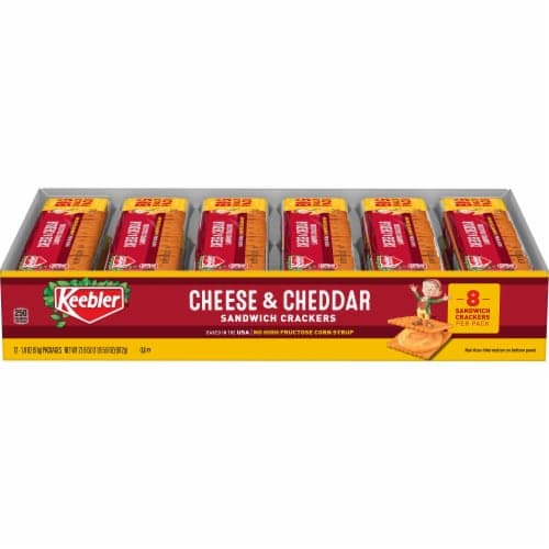 Ddi 934037 Keebler Keebler Cracker Snack.  12/Pk  Cheese/Cheedar