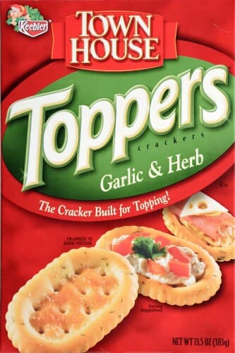 Town House Toppers Crackers, Garlic & Herb